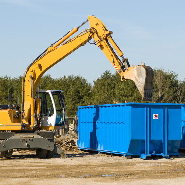 can i request a rental extension for a residential dumpster in Romulus